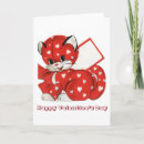 Search for vintage cat valentines day cards Red