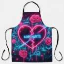 Search for neon blue aprons Pink