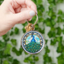 Search for blue stained key rings Bright colorful