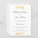 Search for gold and brown wedding invitations Botanical