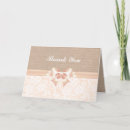 Search for burlap and lace thank you cards Bridal