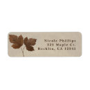 Search for oak leaf return address labels Autumn