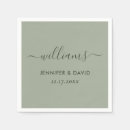Search for sage wedding napkins Simple