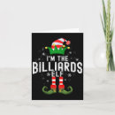 Search for billiard christmas cards Billiards player