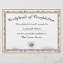 Search for certificate of completion Certification
