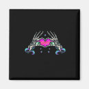 Search for gothic love square magnets Goth valentine