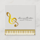 Search for musician business cards Gold