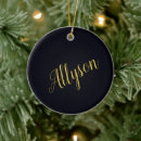 Search for glamour christmas tree decorations Black