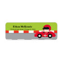 Search for race cars return address labels Chequered
