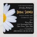 Search for daisy bridal shower invitations Black