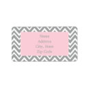 Search for pink and grey return address labels Pattern