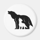 Search for black wolf magnets Black and white