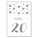 Search for silver table cards Glitter