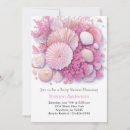 Search for beach baby girl shower invitations Pink