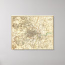 Search for postal canvas prints Map