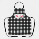Search for black and white gingham aprons Trendy