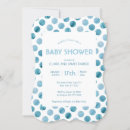 Search for polka dot baby shower invitations Watercolor