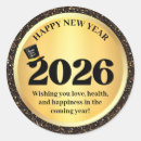 Search for new year wishes stickers Elegant