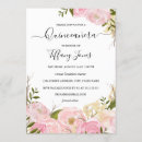 Search for blush pink watercolor floral invitations Flower