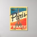 Search for vintage travel canvas prints Paris