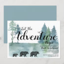 Search for boy bear birthday invitations Camping