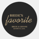 Search for black bride stickers Gold