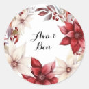 Search for red and white poinsettias stickers Wreath
