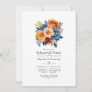 Search for orange rehearsal dinner invitations Floral