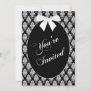 Search for white damask pattern invitations Party