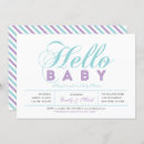 Search for typography baby girl shower invitations Simple