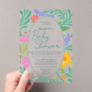 Search for spring flowers baby shower invitations Butterfly