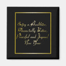 Search for happy new year magnets Black