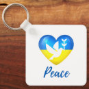 Search for doves of peace key rings Blue and yellow