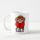 Search for cartoon and a heart mugs Dog