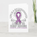 Search for purple awareness ribbon cards Pancreatic