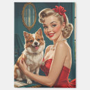 Search for cute dog magnets Retro