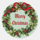 Search for vintage holly stickers Red and green