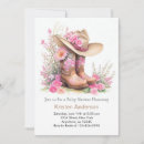 Search for western baby girl shower invitations Watercolor
