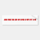 Search for jesus christ lord bumper stickers Saves