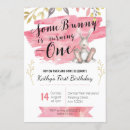 Search for bunny first birthday Pink