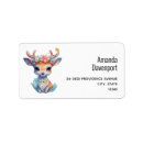 Search for deer antlers return address labels Doe
