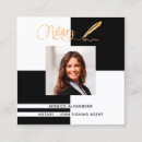 Search for loan signing agent business cards Black and white