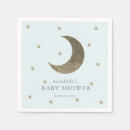 Search for moon and stars napkins Baby boy