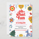 Search for oh what fun invitations Red
