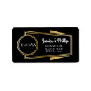 Search for roaring 20s wedding return address labels Gold