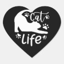 Search for heart shaped paw stickers Cat