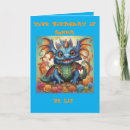 Search for funny dragon birthday cards For kids