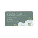 Search for apple blossoms return address labels Botanical