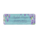 Search for wisteria return address labels Watercolor