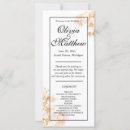 Search for trees wedding programs Minimalist